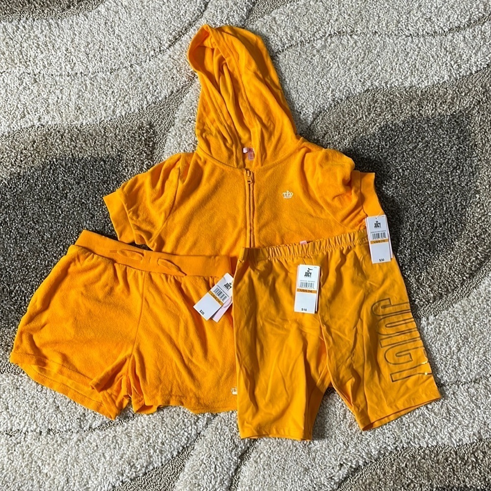 Juicy by juicy couture orange terry cloth set